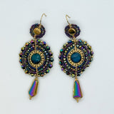 Rising Sun Beaded Earrings