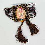 Frida Kahlo Beaded Drawstring Bracelet