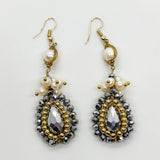 Iridescent Pearl Teardrop Earrings