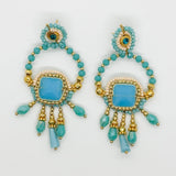 Multicolored Tribal Earrings