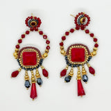 Multicolored Tribal Earrings