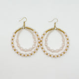 Double Hooped Beaded Earrings