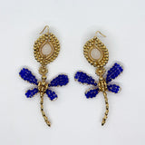 Gold Dragonfly Earrings