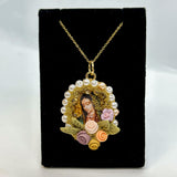 Immaculate Pendant of the Holy Virgin of Guadalupe With Roses